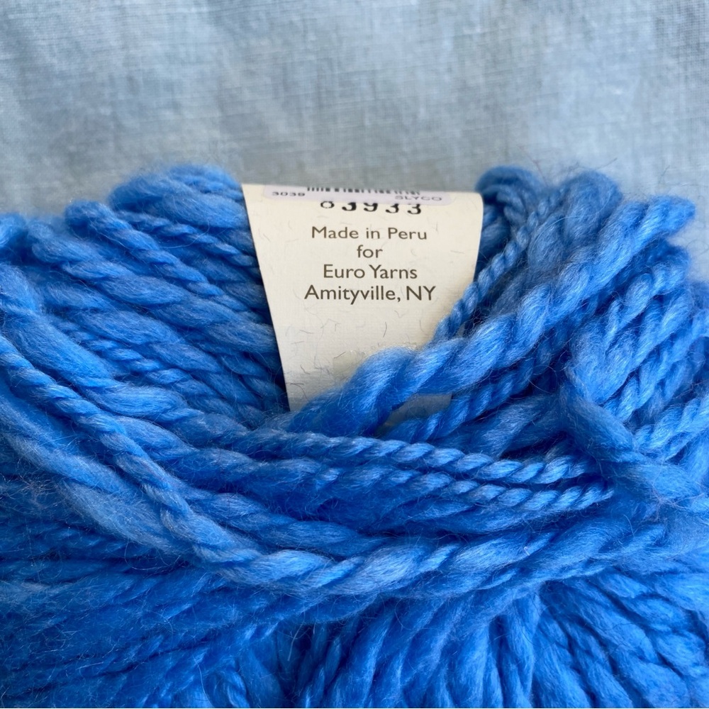 Lot of 2 Elsebeth Lavold blue Silky Flamme wool alpaca silk 50g yarn skeins - Picture 4 of 7